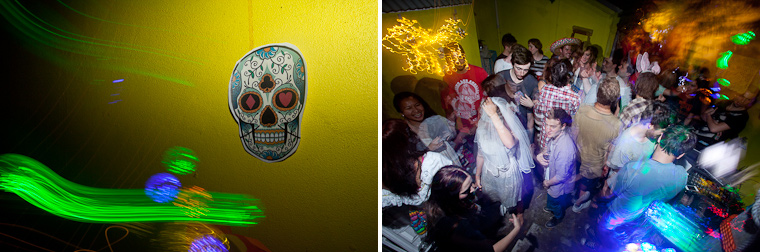 Dia de lost Muertos, day of the dead party photos.