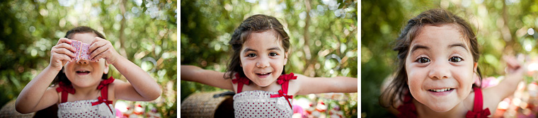 Girls family shoot, styled with red and white picnic theme