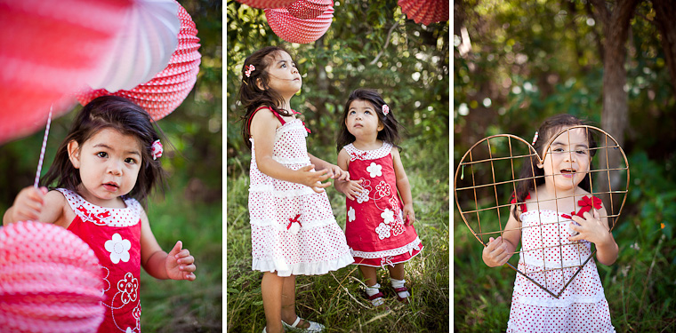 Girls family shoot, styled with red and white picnic theme