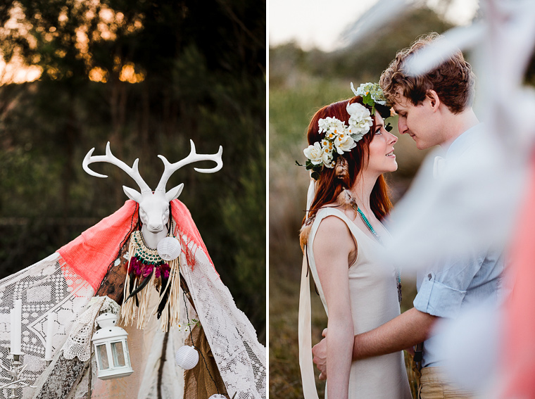 Bohemian styled engagement shoot