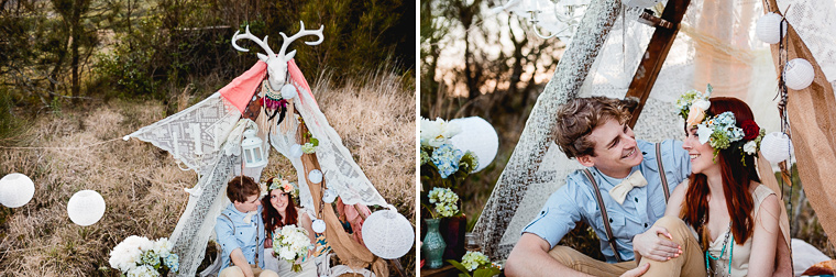 Bohemian styled engagement shoot