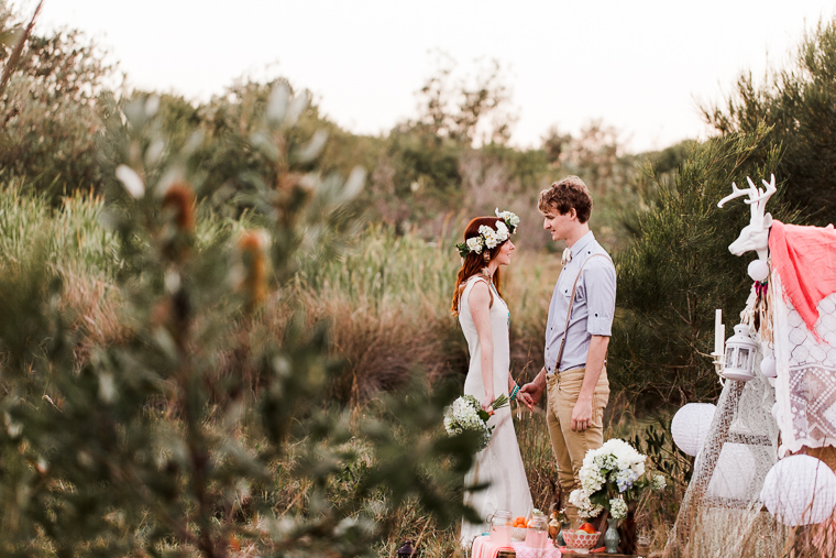 Bohemian styled engagement shoot