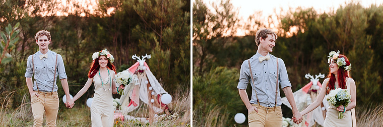 Bohemian styled engagement shoot