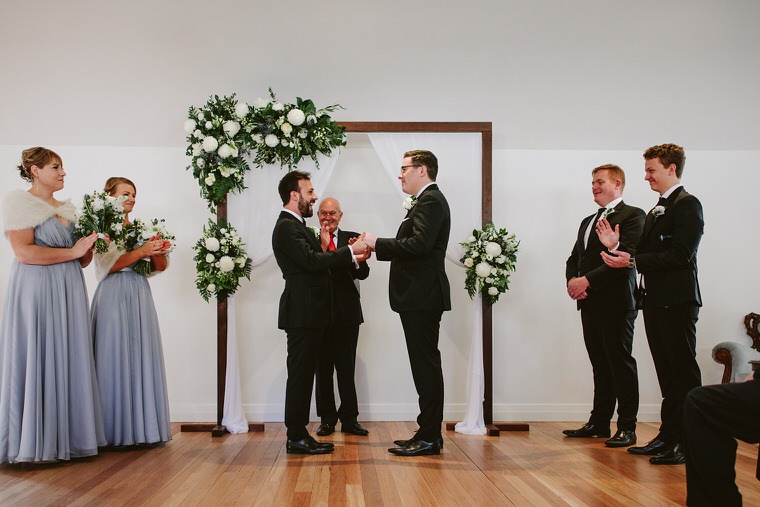 Same sex wedding at Centennial Vineyards, Bowral. Gay, lesbian and lgbti friendly Australian wedding photographers.