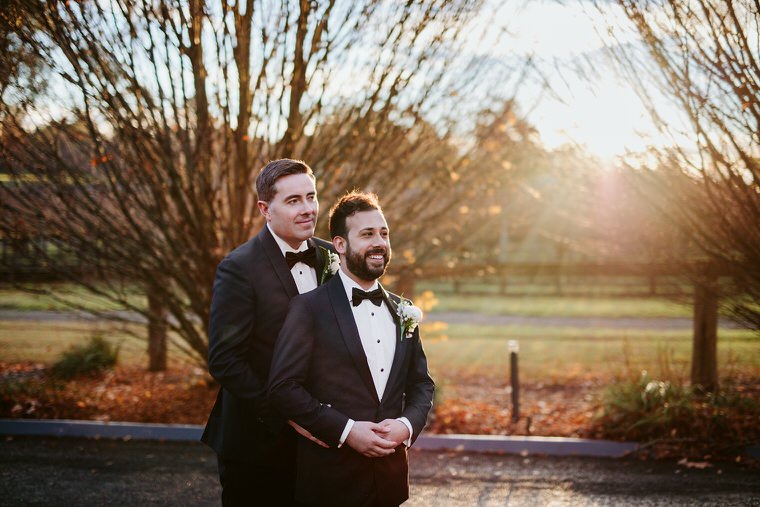 Same sex wedding at Centennial Vineyards, Bowral. Gay, lesbian and lgbti friendly Australian wedding photographers.