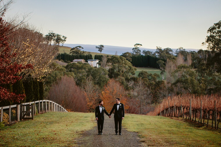 Same sex wedding at Centennial Vineyards, Bowral. Gay, lesbian and lgbti friendly Australian wedding photographers.