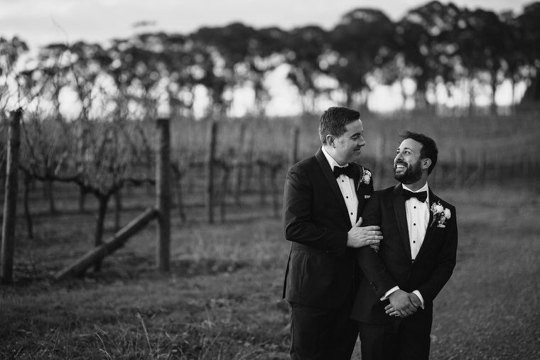 Same sex wedding at Centennial Vineyards, Bowral. Gay, lesbian and lgbti friendly Australian wedding photographers.