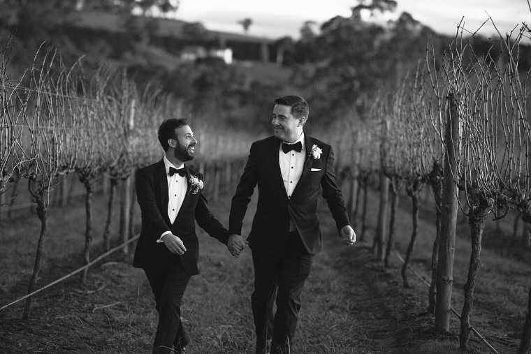 Same sex wedding at Centennial Vineyards, Bowral. Gay, lesbian and lgbti friendly Australian wedding photographers.