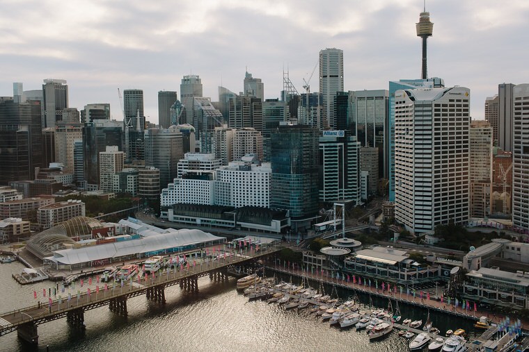 Wedding at Observatory Hill, Sydney and Doltone House Loft, Jones Bay Wharf.