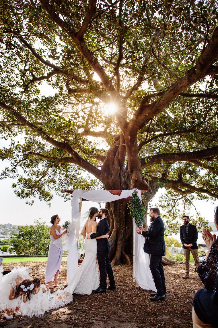 Wedding at Observatory Hill, Sydney and Doltone House Loft, Jones Bay Wharf.