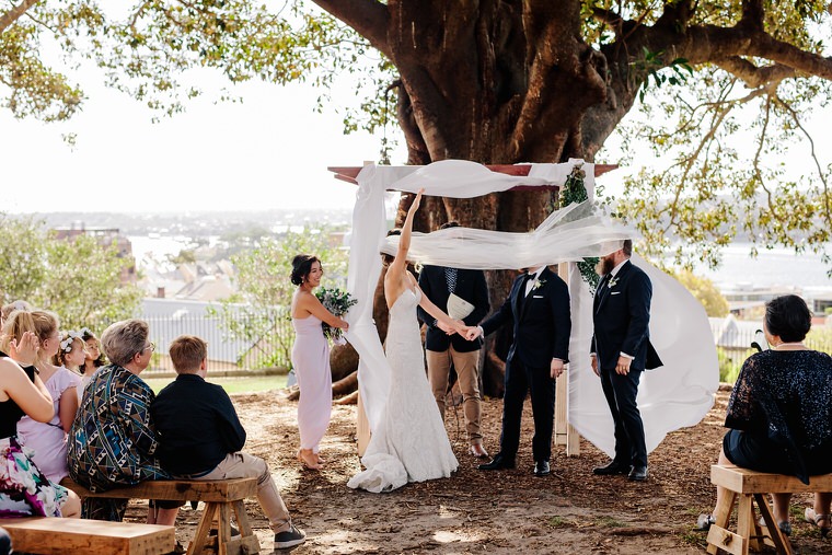 Wedding at Observatory Hill, Sydney and Doltone House Loft, Jones Bay Wharf.