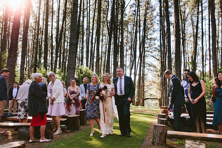 Erin and Liam's wedding at the secluded Bilpin Resort, Blue Mountains.