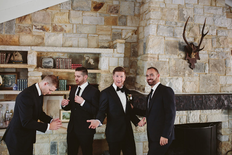 Groom Rohan and groomsmen at Coromandel Cottage