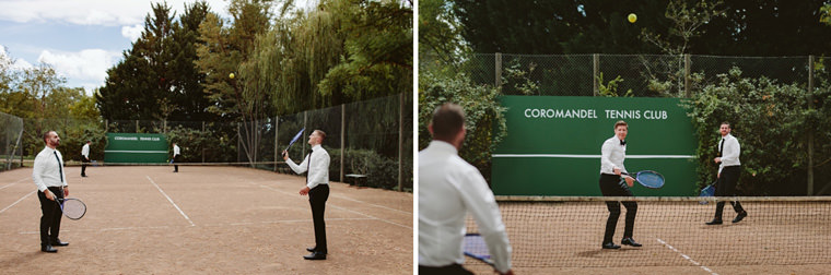 Groom Rohan and groomsmen at Coromandel Cottage