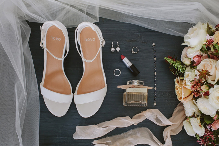 Bride Whitney preparing at May Gibbs Cottage, Bendooley Estate