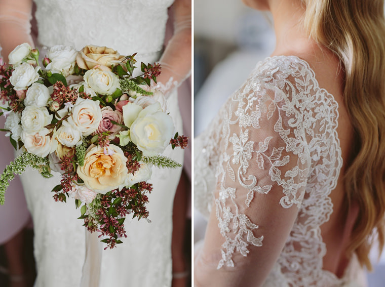 Bride Whitney preparing at May Gibbs Cottage, Bendooley Estate
