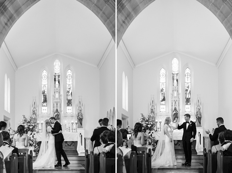 Elegant wedding details at Bendooley Estate and Saint Francis Xavier Church
