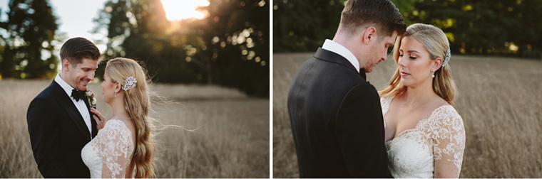 Intimate portrait session of the bride and groom at Bendooley Estate Book Barn