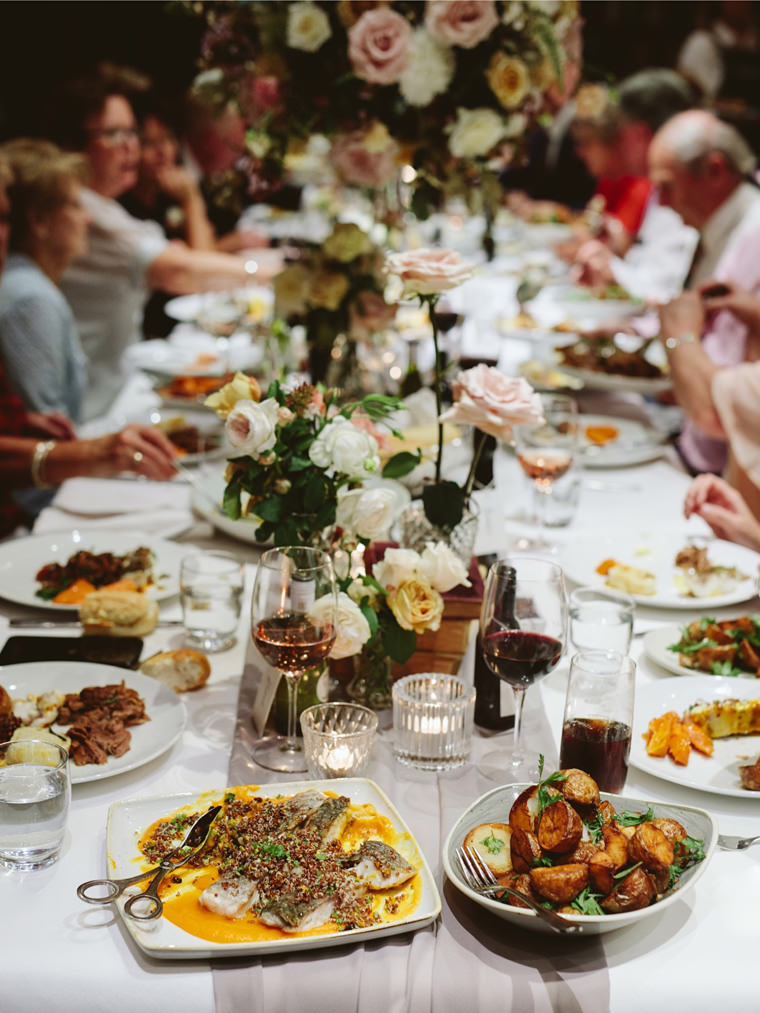 Wedding reception at Bendooley Estate Book Barn