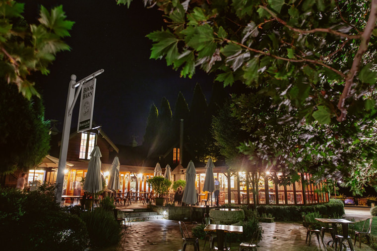 Wedding reception at Bendooley Estate Book Barn