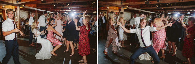 Wedding reception at Bendooley Estate Book Barn