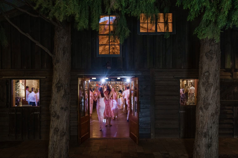 Wedding reception at Bendooley Estate Book Barn
