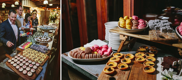 Wedding reception at Bendooley Estate Book Barn