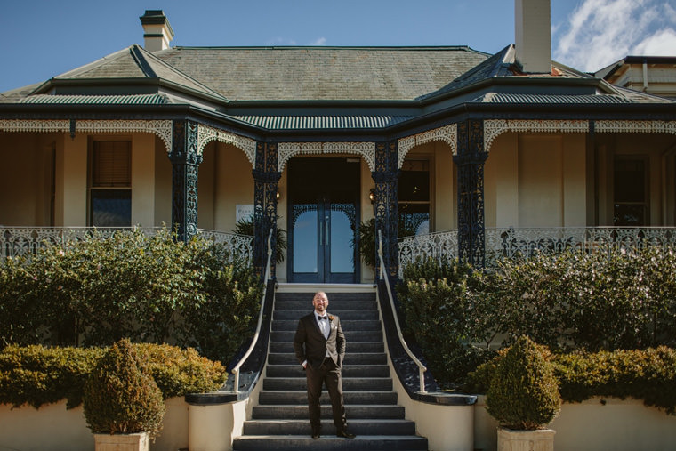 Sarah & Dan's winter wedding photos at Bendooley Estate's Book Barn in Berrima.