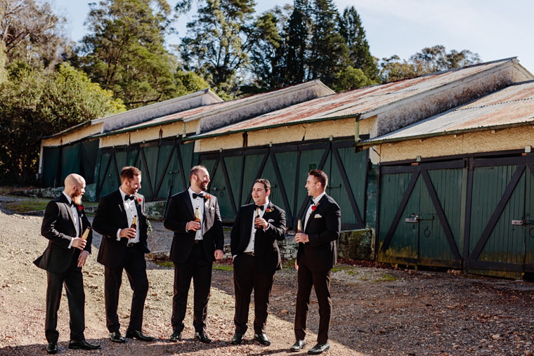 Sarah & Dan's winter wedding photos at Bendooley Estate's Book Barn in Berrima.