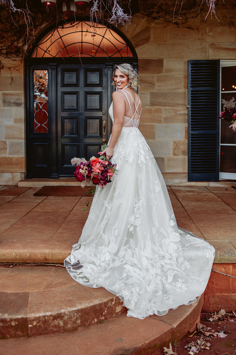 Sarah & Dan's winter wedding photos at Bendooley Estate's Book Barn in Berrima.