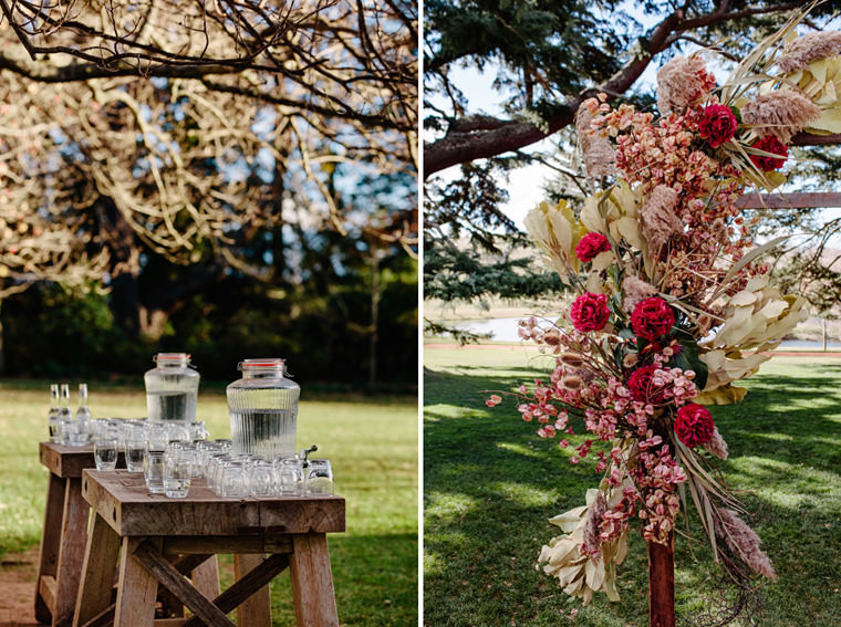 Sarah & Dan's winter wedding photos at Bendooley Estate's Book Barn in Berrima.