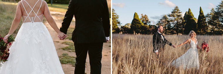 Sarah & Dan's winter wedding photos at Bendooley Estate's Book Barn in Berrima.