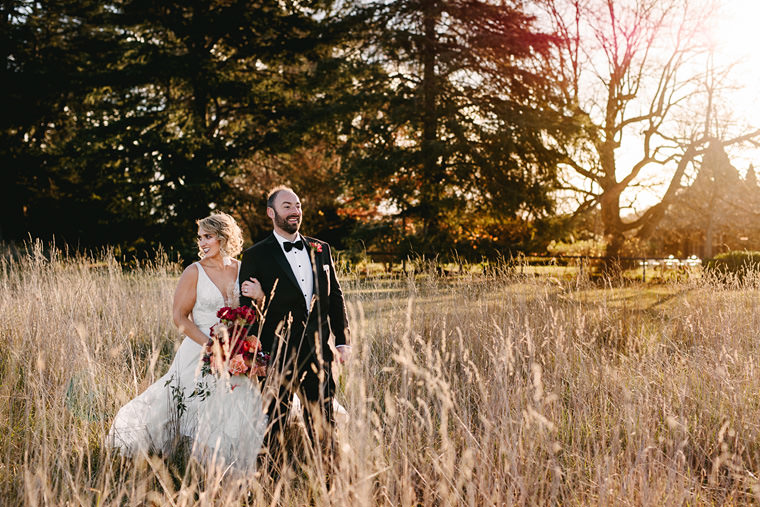 Sarah & Dan's winter wedding photos at Bendooley Estate's Book Barn in Berrima.