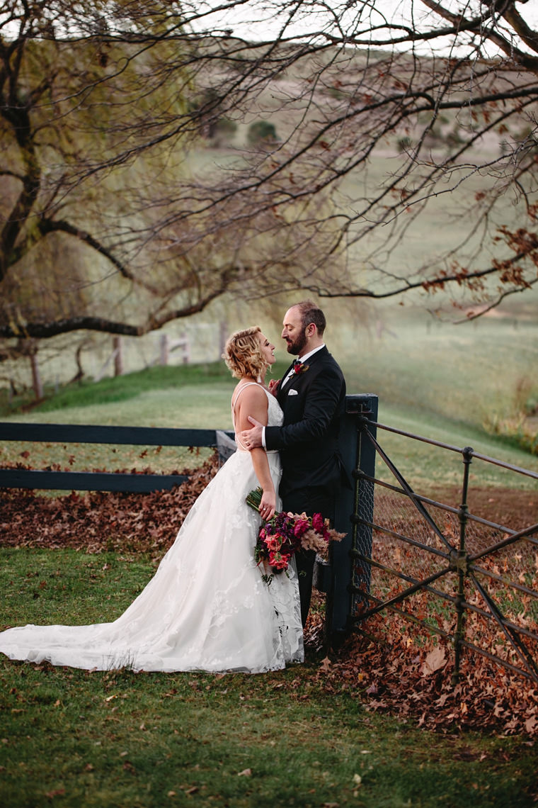 Sarah & Dan's winter wedding photos at Bendooley Estate's Book Barn in Berrima.