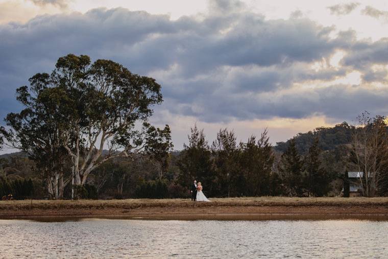 Sarah & Dan's winter wedding photos at Bendooley Estate's Book Barn in Berrima.