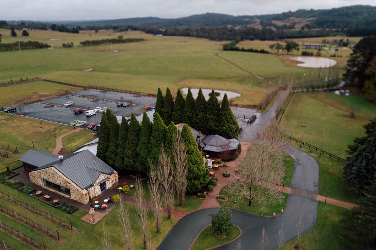 Sarah & Dan's winter wedding photos at Bendooley Estate's Book Barn in Berrima.