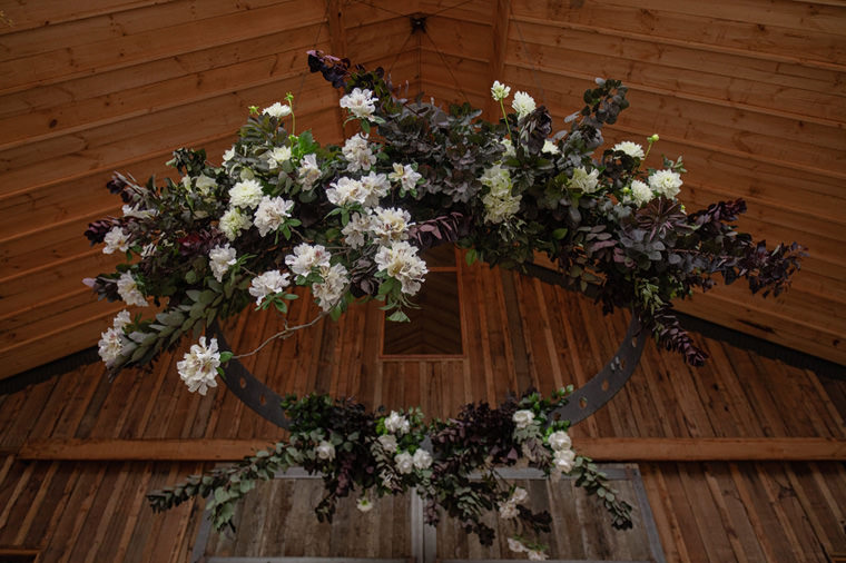 Ceremony setup at The Stables, Bendooley Estate