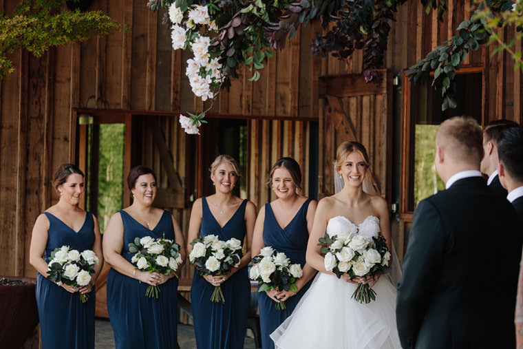 Outdoor wedding ceremony at The Stables at Bendooley Estate, wedding photos in the Southern Highlands