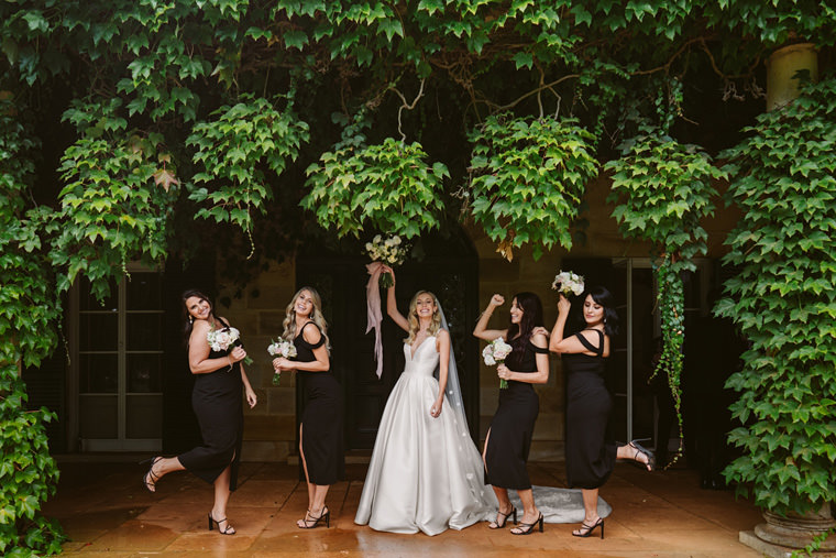 Rainy but beautiful wedding day at Bendooley Estate, captured by Hilary Cam Photography