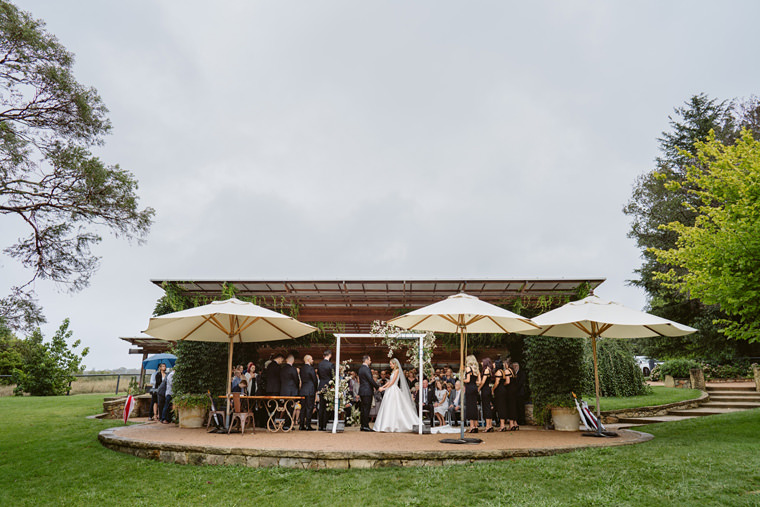 Rainy but beautiful wedding day at Bendooley Estate, captured by Hilary Cam Photography