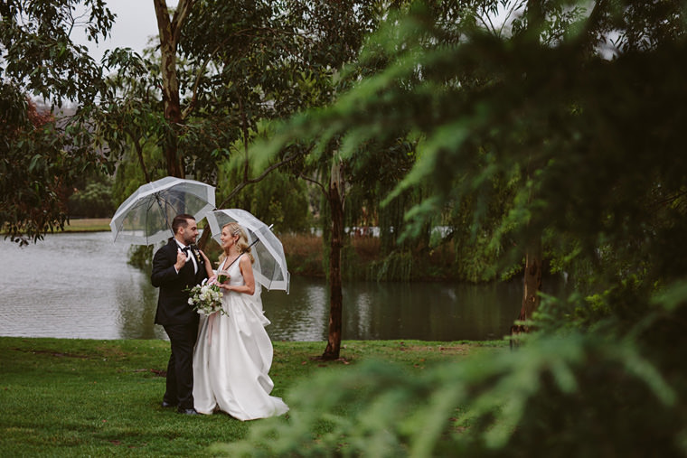Rainy but beautiful wedding day at Bendooley Estate, captured by Hilary Cam Photography