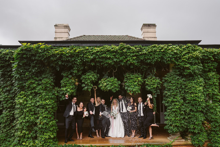 Rainy but beautiful wedding day at Bendooley Estate, captured by Hilary Cam Photography