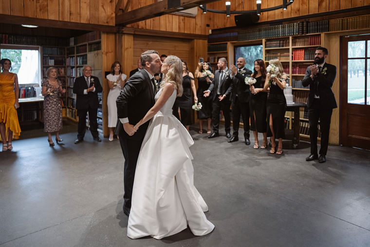 Reception at the Book Barn, Bendooley Estate, elegantly captured by Hilary Cam Photography.