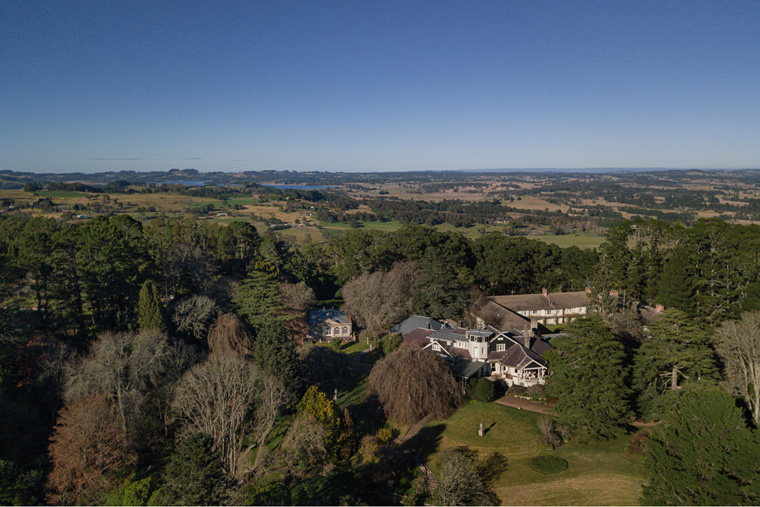 Drone photo of Milton Park Country House & Spa, Bowral in The Southern Highlands.