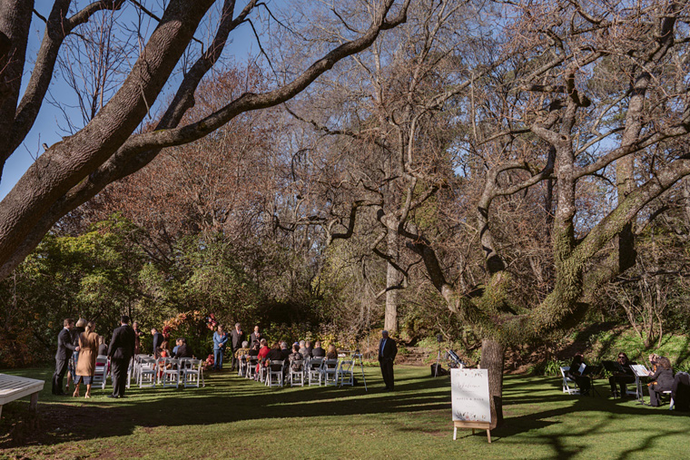 Ceremony full with guests awaiting the bride.