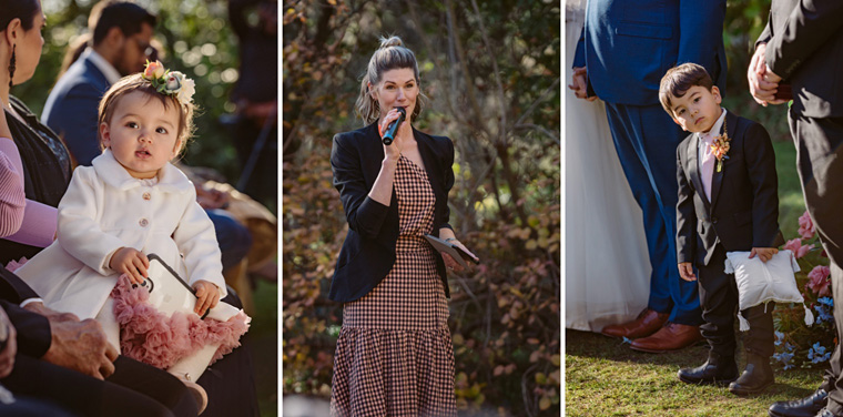 Celebrant addresses guests.